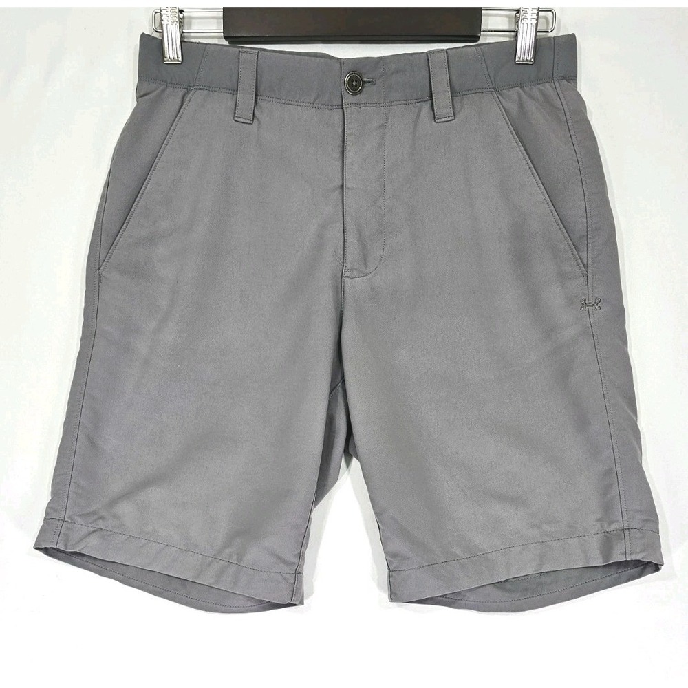 Under Armour Shorts Mens 30 x 10 Gray Cargo Hiking Golfing Outdoors